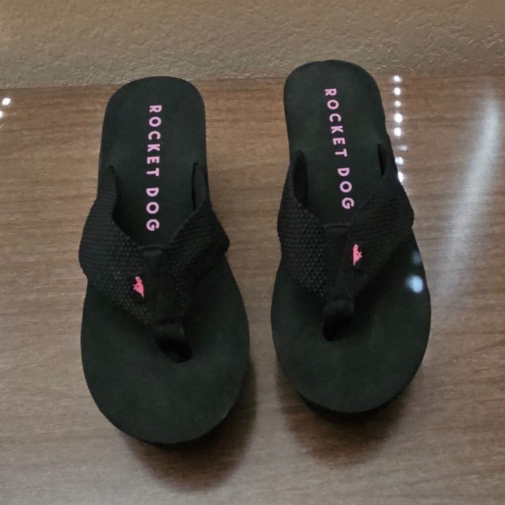 Rocket Dog Diver Platform Flip Flops Size 11